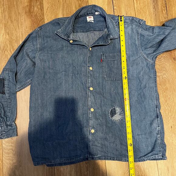 LEVI'S Men's Oversized Denim Shirt Size M - Picture 4 of 8
